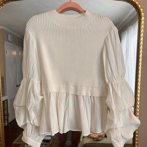 English Factory Sweater Duo Top